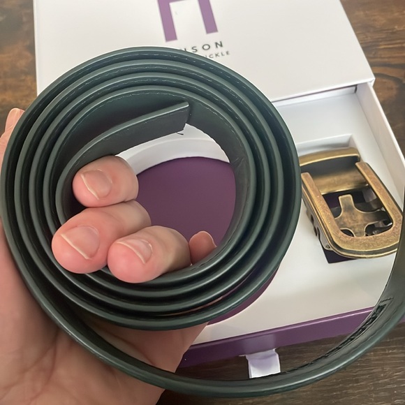 NWT Green leather Anson Belt - Picture 4 of 5